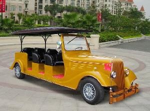 Yellow 8 Seaters Electric Classic Car