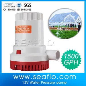 Agriculture System 1500gph 12V Pool Pond Solar Electric Submersible Pump