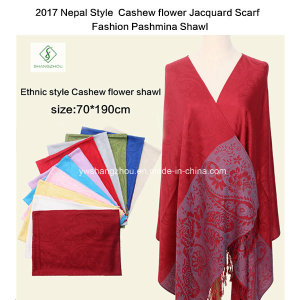 2017 Nepal Style Cashew Flower Jacquard Scarf Fashion Pashmina Shawl